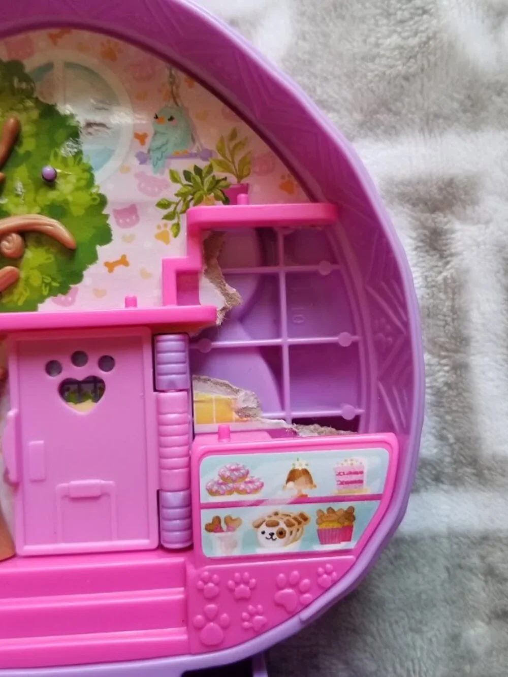 polly pocket purple hedgehog